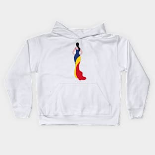 Romania Woman Kids Hoodie